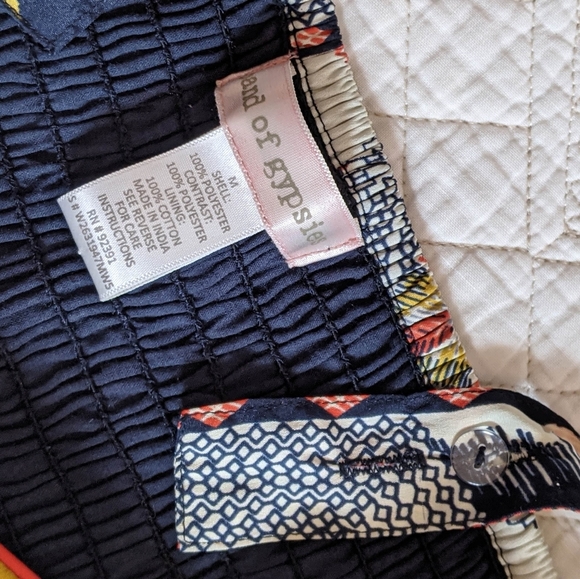 Boho geometric abstract printed dress - Band of Gypsies - Picture 5 of 5